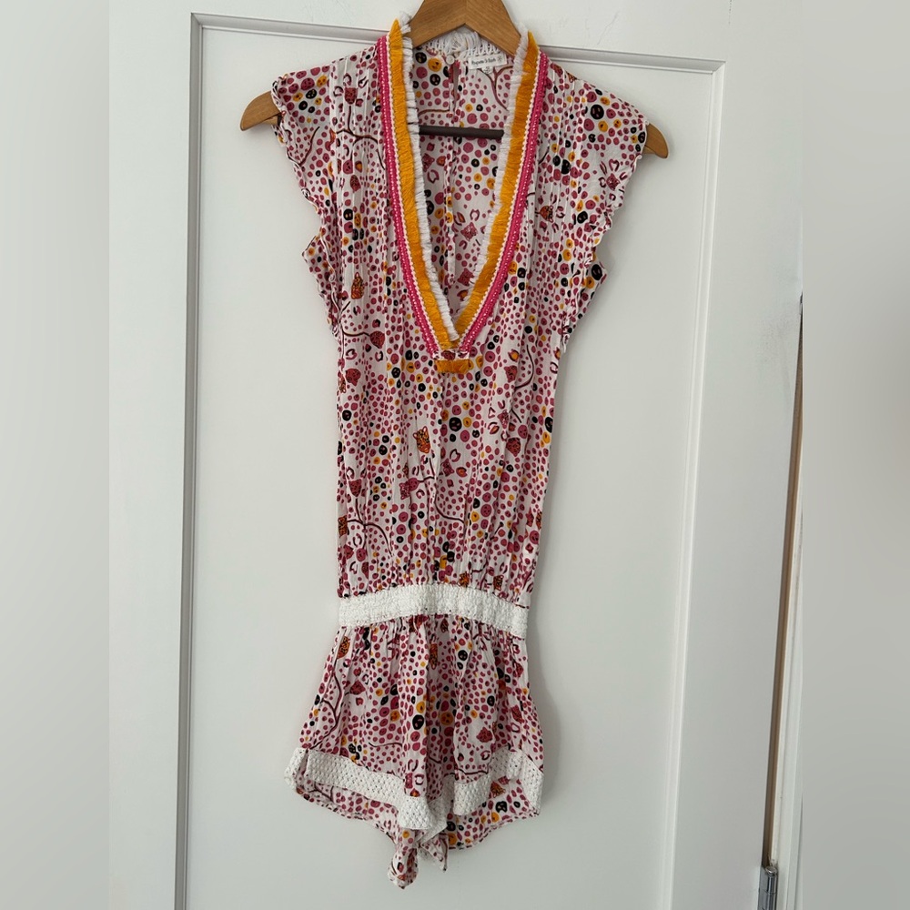 Poupette St. Barth Mila Romper  - Size X-Small